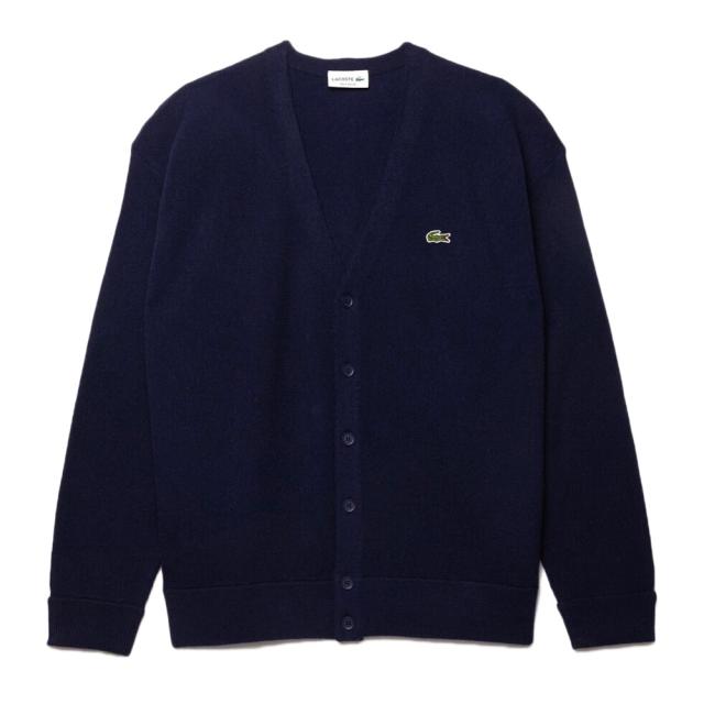 ラコステ(LACOSTE)ガーター編みVネックカーディガン AH0397-99166(Men’s)