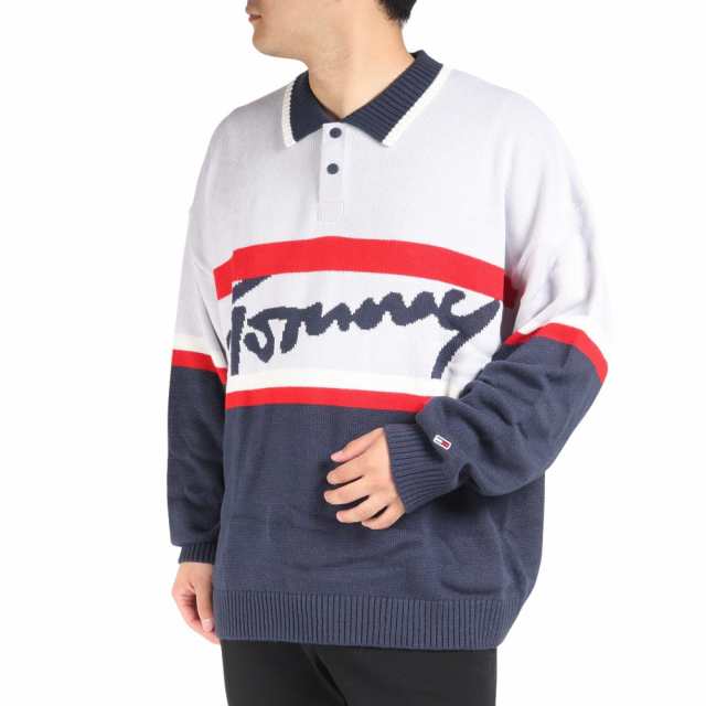 トミー ジーンズ(TOMMY JEANS)HERITAGE ニットスウェット DM13757-C87(Men’s)