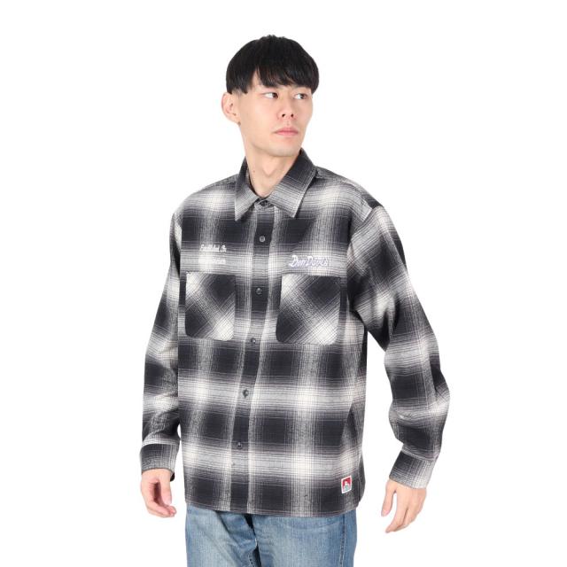 ベンデイビス(BEN DAVIS)EMBRO オンブレー 長袖シャツ 24780022-BLK(Men’s)の通販は 6,379円
