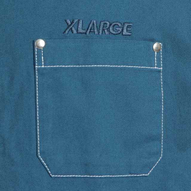エクストララージ(XLARGE)半袖シャツ メンズ ジップアップ 半袖