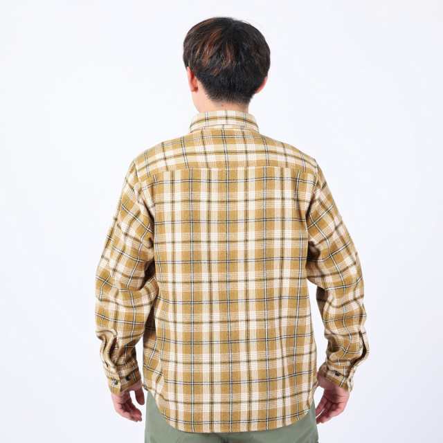 ベンデイビス(BEN DAVIS)HEAVY PLAID 長袖シャツ 23780028-82BEIGE(Men's)