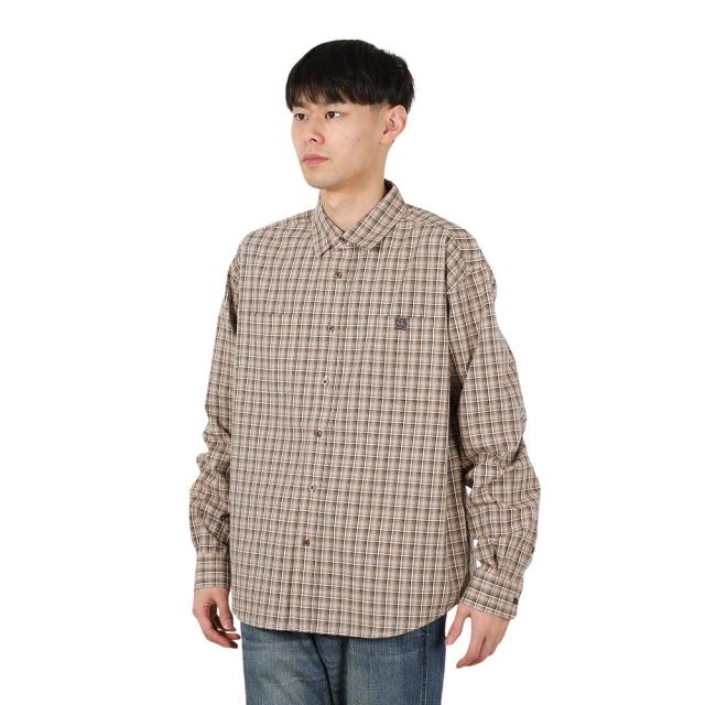 エクストララージ(XLARGE)PLAID 長袖シャツ 101251014002-BEIGE(Men’s)