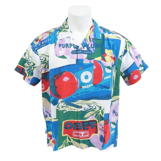 オベイ(OBEY)FRUIT CANS WOVEN 開襟シャツ 181210408BKMO24U(Men’s)の通販は 7,701円
