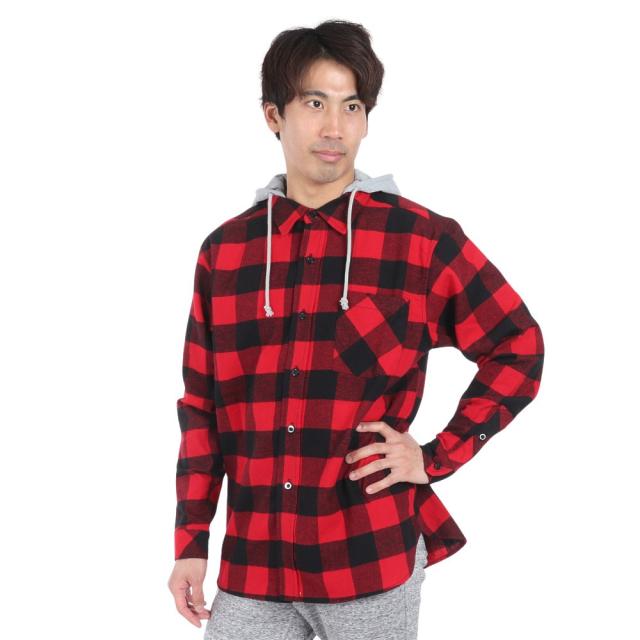 IPD(IPD)フーディー フランネルシャツ IPDFLRP-703-BK/RD(Men’s) 8,242円