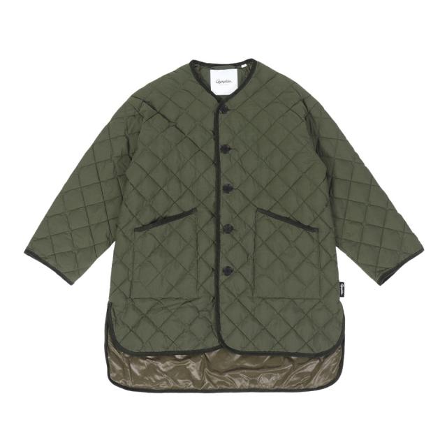 ジムフレックス(GYMPHLEX)キルトダウン カラーレスコート GY-A0056 NYM DULL OLIVE(Lady’s)