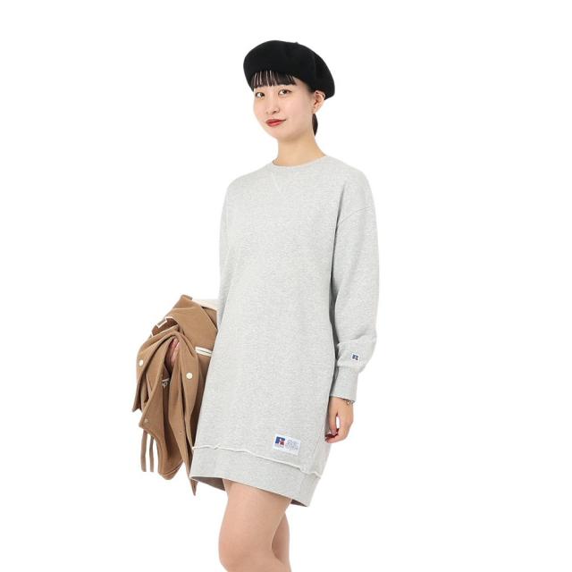 ラッセル(RUSSELL)C100 チュニック クルーネック スウェットシャツ RBL25F0001 MGRY(Lady’s)