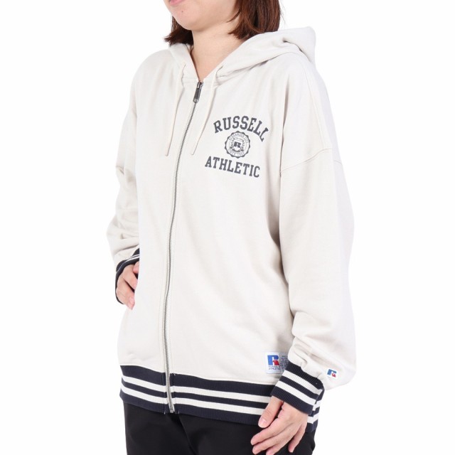 ラッセル(RUSSELL)FullZip Line Rib フーディ RBL23F1002 LGRY(Lady's