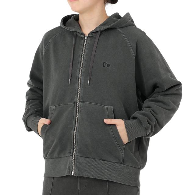 ニューエラ(NEW ERA)裏毛 スウェット フルジップフーディー ガーメントダイ 14674664(Lady’s)
