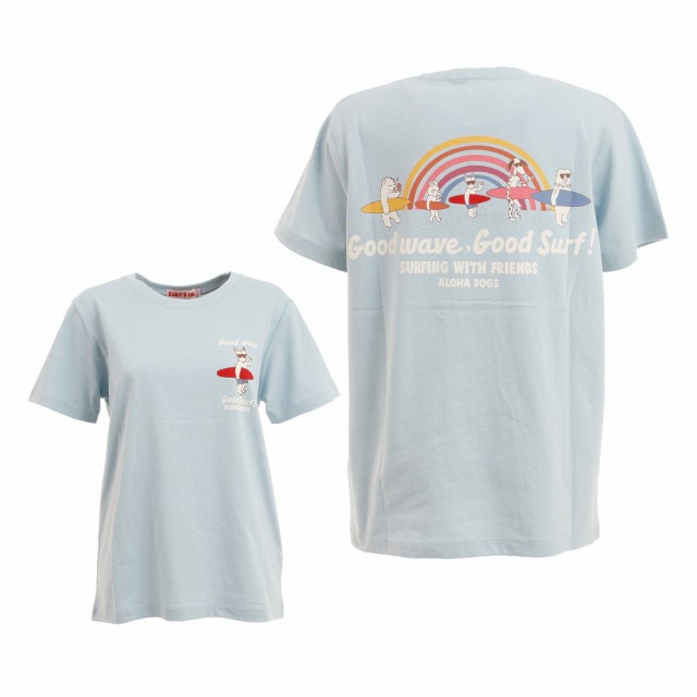 Surfs Up半袖プリントtシャツ レインボー 212su2st161 Sax Lady S の通販はau Pay マーケット Super Sports Xebio