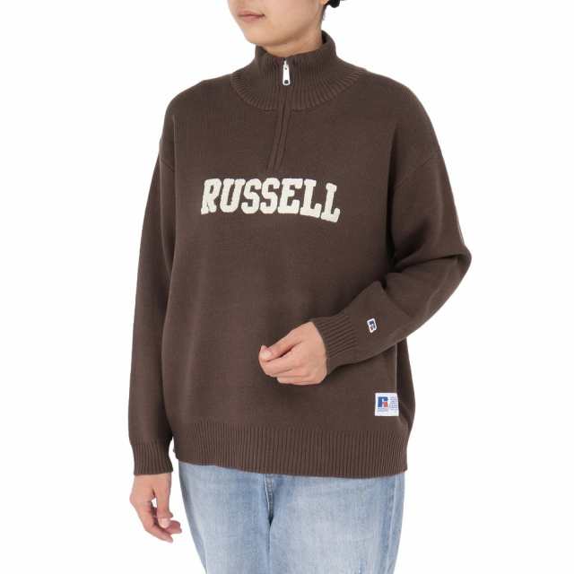 ラッセル(RUSSELL)カレッジ ロゴ ニットセーター RBL24F1006 BRN(Lady’s)