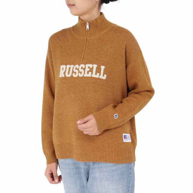 ラッセル(RUSSELL)カレッジ ロゴ ニットセーター RBL24F1006 YEL(Lady’s)