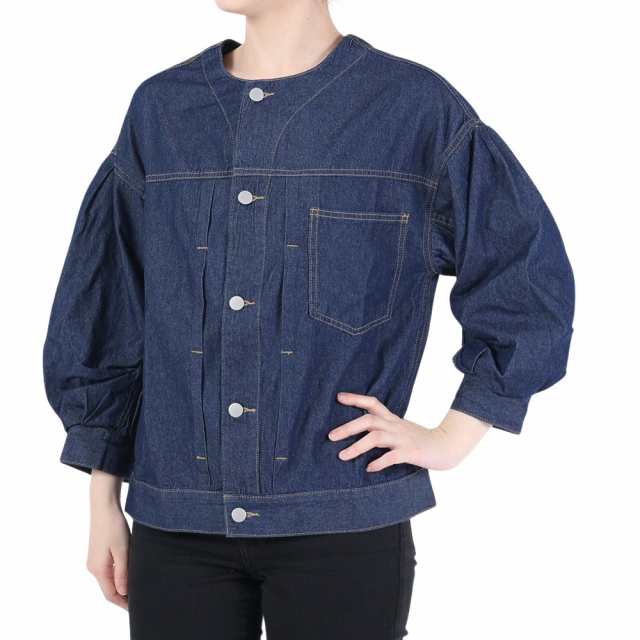 クローバーリーフ(LOVERS LANE 45)デニム 袖タックブラウス 31800908-BLU(Lady’s)の通販は 5,489円