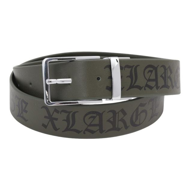 エクストララージ(XLARGE)LEATHER ベルト 101242054008-OLIVE(Men’s)