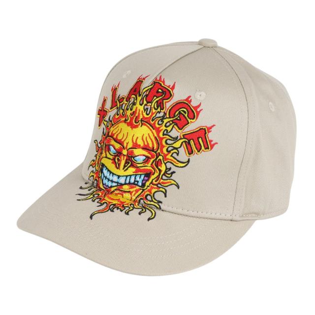 エクストララージ(XLARGE)帽子 FLAME キャップ 101241051010-BEIGE