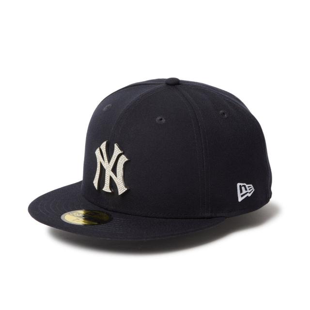 ニューエラ(NEW ERA)帽子 キャップ 59FIFTY ラインストーンバッジ ニューヨーク・ヤンキース 14668127(…