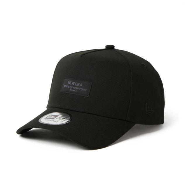 New Era 9FORTY ベースボールキャップ ブラック ニューエラ(NEW ERA)キャップ 9FORTY A-Frame Black Patch 15137157