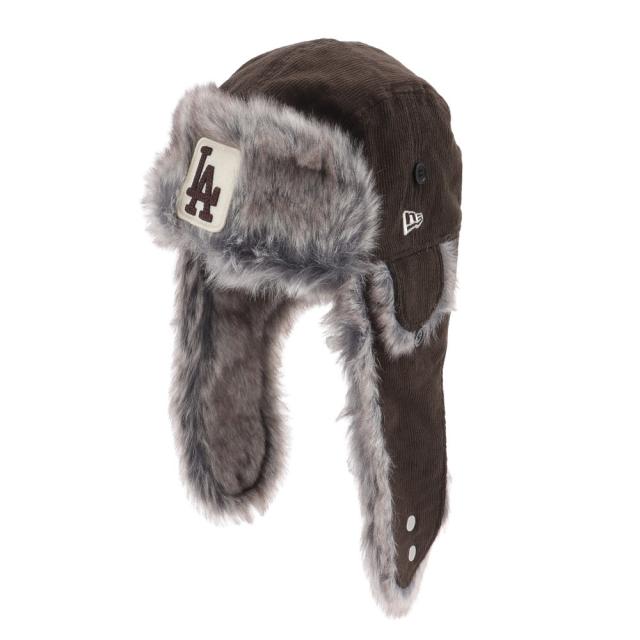 ニューエラ(NEW ERA)帽子 ハット トラッパー  ロサンゼルス・ドジャース ウォルナット茶色 ブラウン Lサイズ 146…