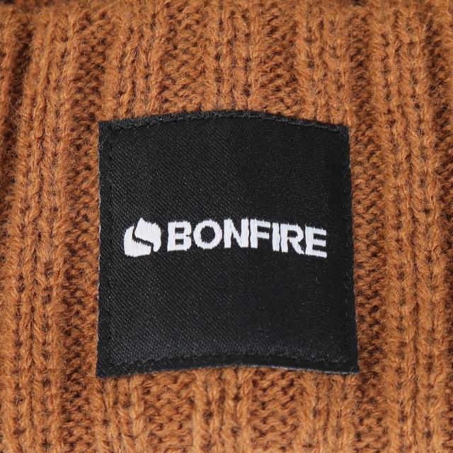 ボンファイア(Bonfire)ニット帽 ボリュームリブカフワッチ 20BNF3FST2293 BEG 防寒 フリーサイズ ベー… 帽子