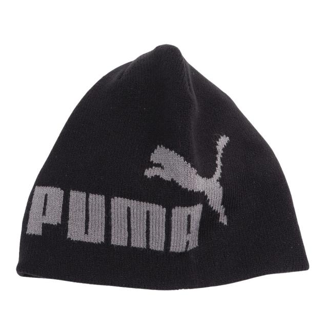 プーマ(PUMA)ニット帽 ESS NO.1 ロゴ カフレス ビーニー 02569701 子供 ジュニア 38cm 黒(Jr) 帽子