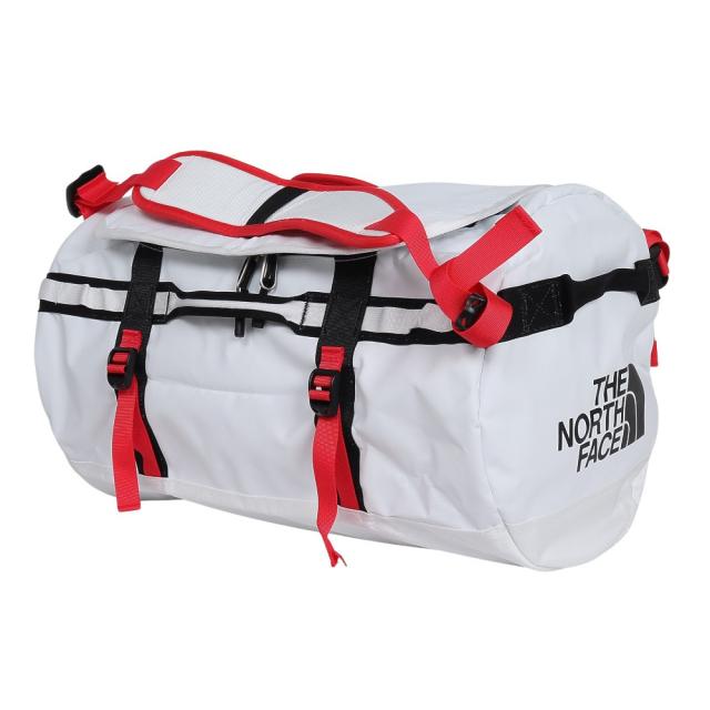 ザ・ノース・フェイス(THE NORTH FACE)ダッフルバック BCダッフル ドラムバッグ ホワイト×レッド 44L NM…