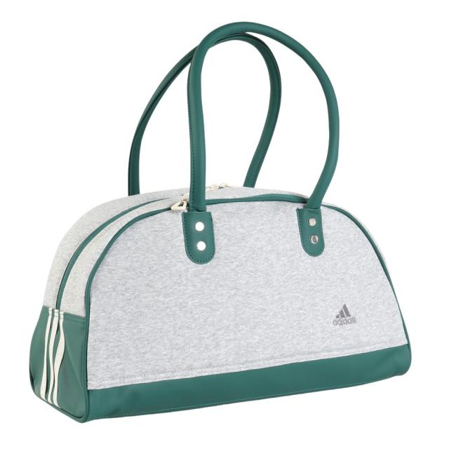 adidas メッシュボストンバッグ ホワイト/グリーン adidas（アディダス）の「ボウリングバッグ / アディダス