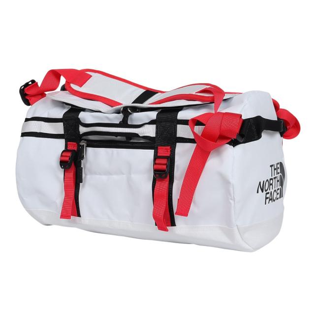 ザ・ノース・フェイス(THE NORTH FACE)ダッフルバック BCダッフルXSドラムバッグ ホワイト×レッド 26L N…