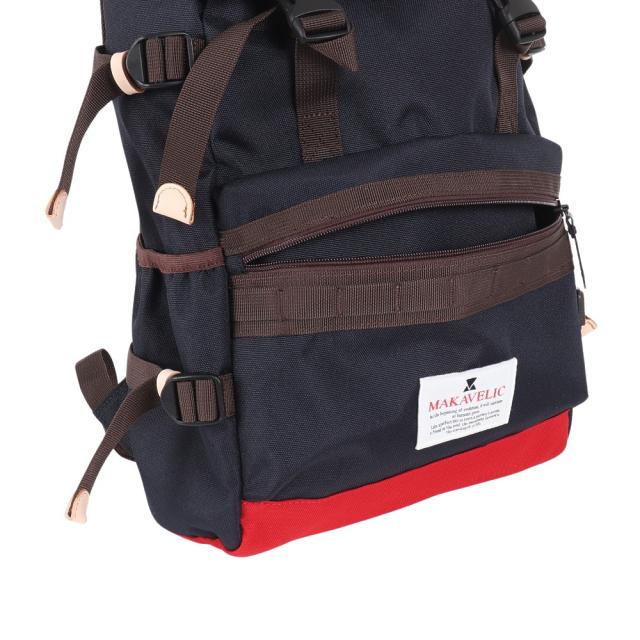 マキャベリック(MAKAVELIC)DOUBLE BELT ADMIX デイパック リュックサック 312410101NAVY…_7