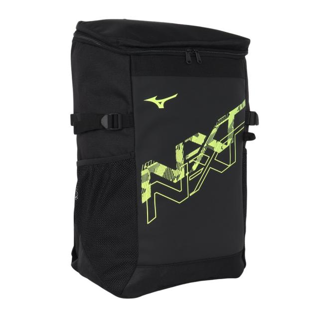 ミズノ(MIZUNO)リュック N-XTバックパック ブラック×ライム 30L 33JDC00094 デイバッグ リュックサッ…