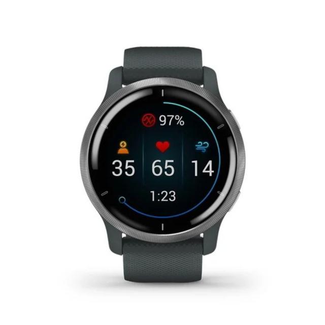 ガーミン(GARMIN)スマートウォッチ 時計 Venu2 ヴェニュー2 Granite Blue/Silver 010-02…_1