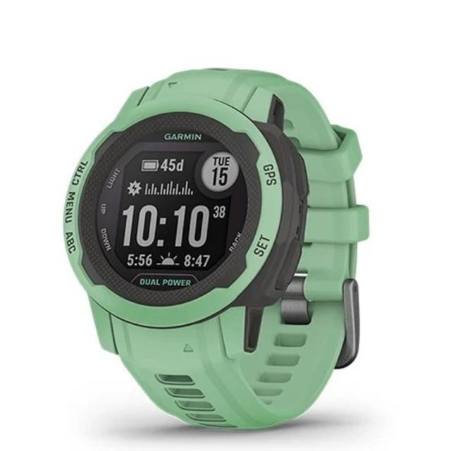 ガーミン(GARMIN)スマートウォッチ 時計 インスティンクト2S Instinct 2S DUAL POWERミント 01…