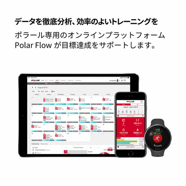 ポラール(POLAR)スマートウォッチ 時計 PACER PRO カーボンSーL ランニングウォッチ 900102178(M…