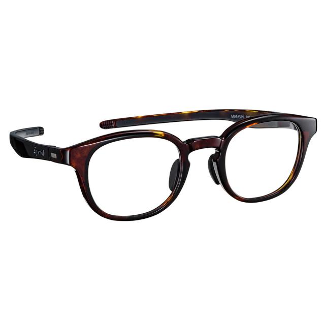 アイヴォル(EYEVOL)メガネフレーム マンジン デミブラウン ライトグレー MANGIN 48 DM-LG※フレームのみ …