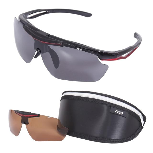 レボリューションスポーツ(RevolutionSports)サングラス RS-S114 C-3 跳ね上げ式 UV 交換レンズ付…の通販は