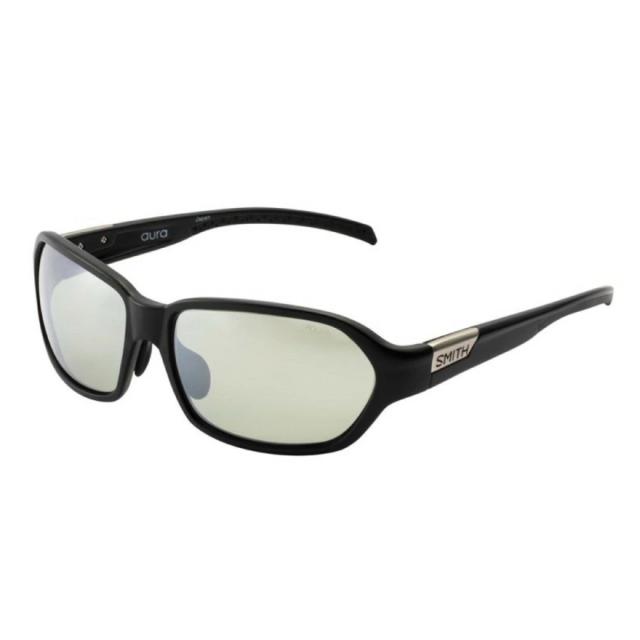 スミス(SMITH)サングラス POLARX Aura Matte Black X-Light Green 37 黒 ケース付…