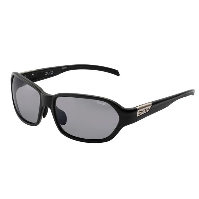 スミス(SMITH)サングラス POLARX Aura Matte Black X-Gray 27 黒 ケース付 偏光 ジャパ…