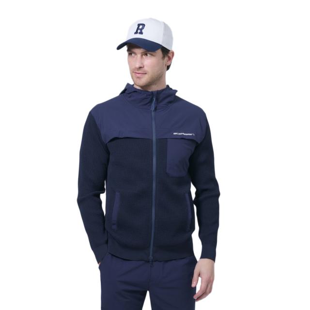 ROSASENゴルフウェア ニットタフタ フルジップブルゾン 044-53211-25SS-098(Men’s)