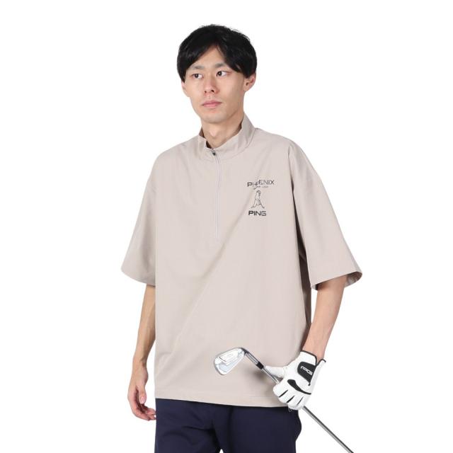 ピン(PING)ゴルフウェア アウター 撥水 半袖 ハーフジップブルゾン 621-4220805-040(Men’s)の通販は 7,920円