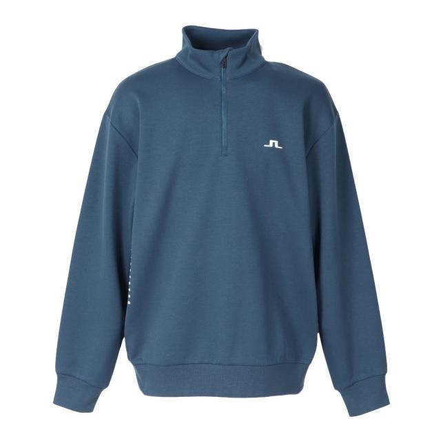 オシャレ J.LINDEBERG ストレッチ ハーフジップ シャツ