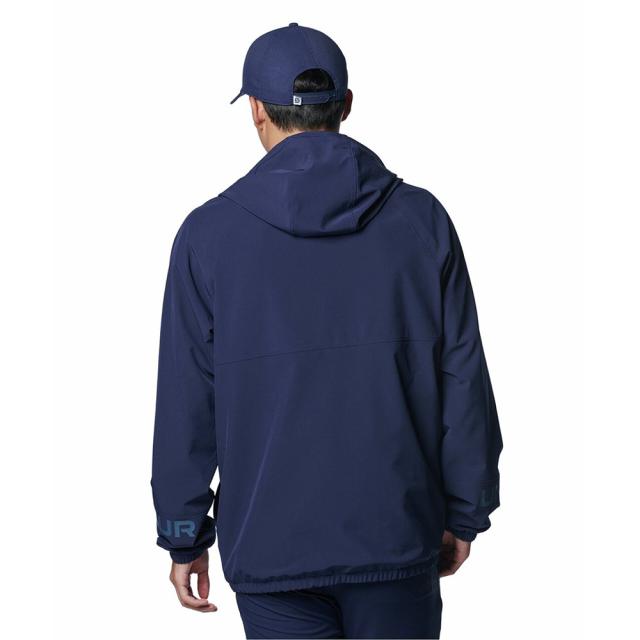 Under Armour ネイビー フード付きジャケット 上下セット アンダーアーマー(UNDER ARMOUR)ゴルフウェア アウター 撥水
