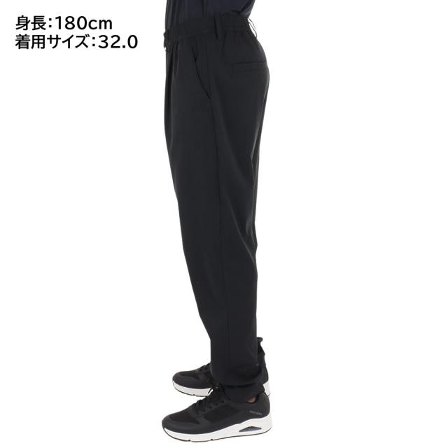 Jlindeberg スウェット ストレッチ ブラック クルーネック ゴルフ J.LINDEBERGゴルフウェア Stuart Stripe サイドラインパンツ 071
