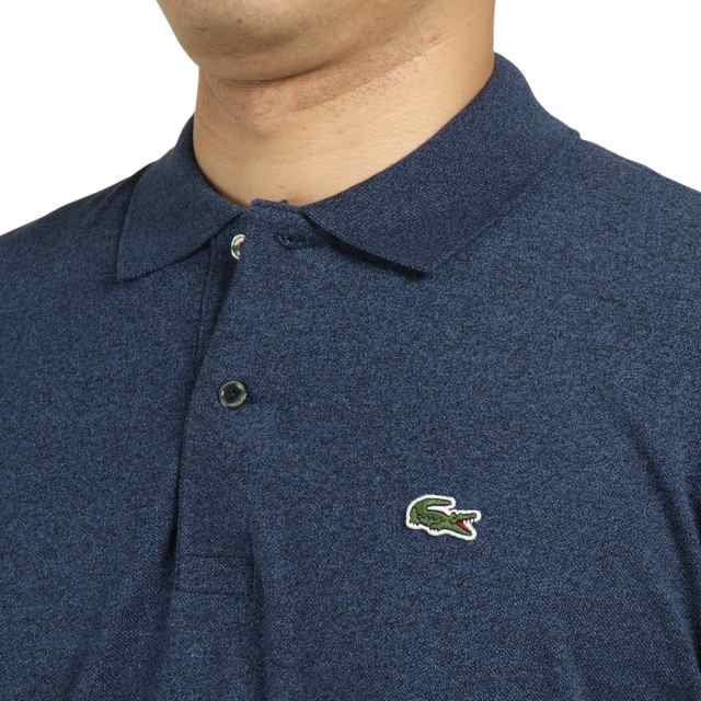 ラコステ(LACOSTE)ゴルフウェア 長袖 リブ カラーポロシャツ L1313DL