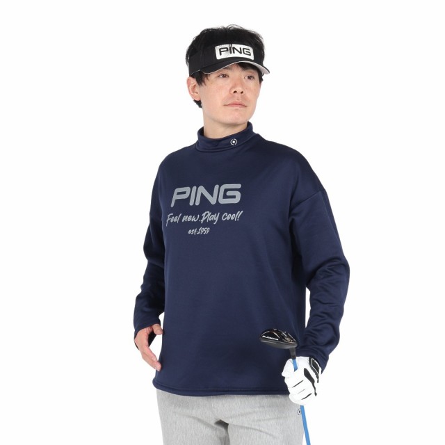 ピン(PING)ゴルフウェア 保温 起毛フリース 長袖 ハイネック カットソー 621-4266001-120(Men’s)の通販は