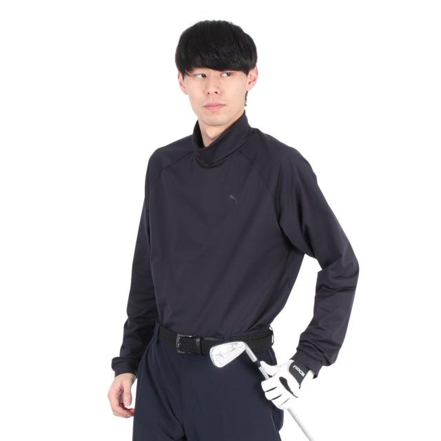 プーマ(PUMA)ゴルフウェア 裏起毛 バックプリント 長袖 タートルネック 631655-01(Men’s)の通販は