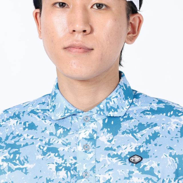 フィドラ(FIDRA)ゴルフウェア 冷感 吸汗速乾 氷撃プリント 半袖