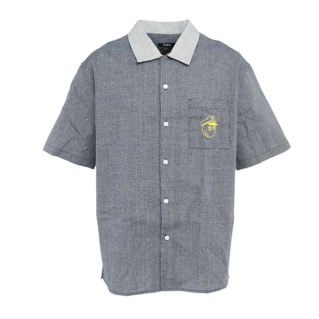 マルボンゴルフ(Malbon Glolf)ゴルフウェア 半袖 ポロシャツ Linen M-7535-NVY(Men’s)の通販は 20,878円