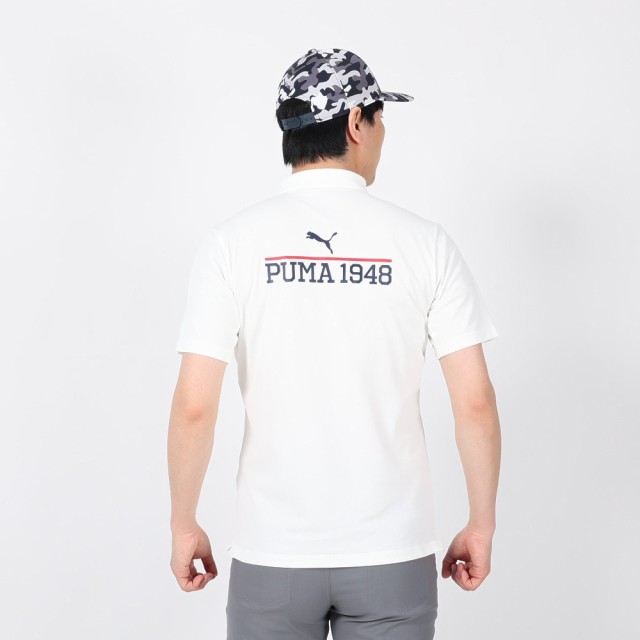 プーマ(PUMA)ゴルフウェア バック プリント 半袖 ポロシャツ