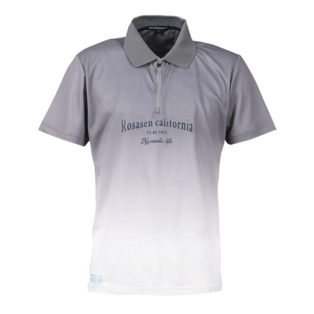 ROSASENゴルフウェア 吸水速乾 メランジ調カノコ半袖シャツ 044-21445-013(Men’s)の通販は