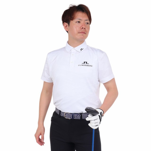 J.LINDEBERGゴルフウェア 半袖 吸水速乾 Mat Tour Golf メッシュジャガードポロ 071-21250-0…