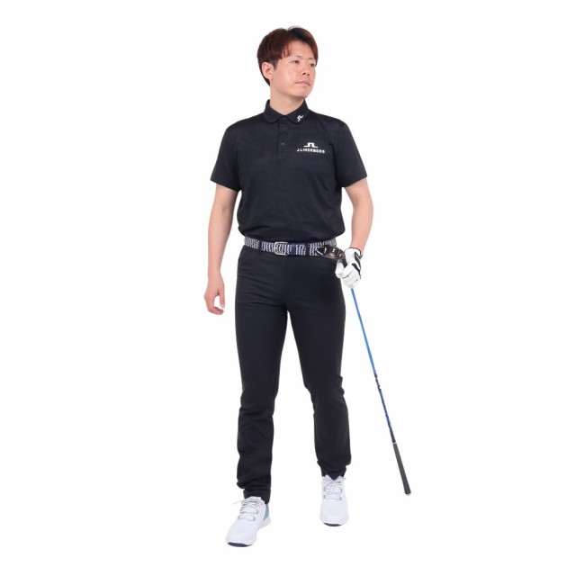 J.LINDEBERGゴルフウェア 半袖 吸水速乾 Mat Tour Golf メッシュジャガードポロ 071-21250-0…