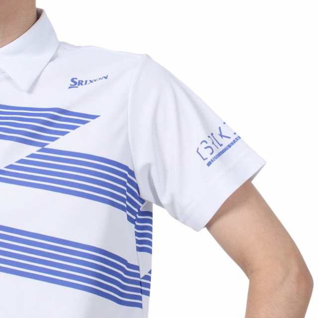 スリクソン(SRIXON)ゴルフウェア 半袖 パネルバイアスボーダー